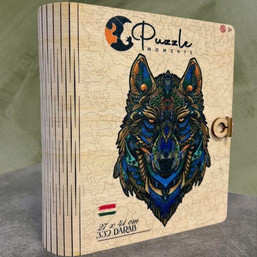 Kék Farkas Fa Puzzle