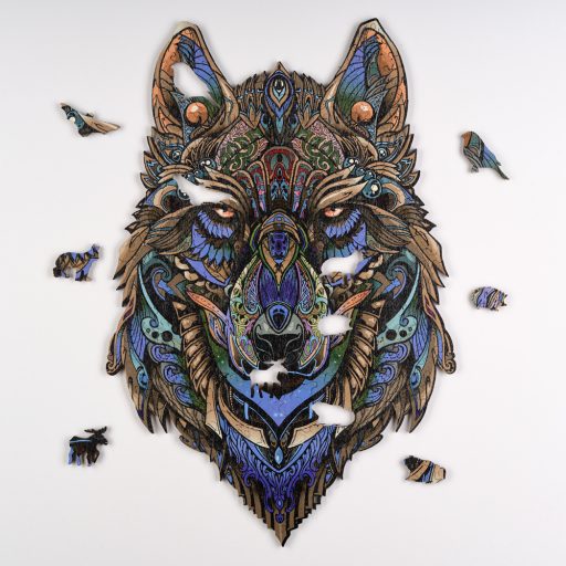 Kék Farkas Fa Puzzle