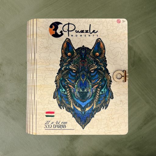 Kék Farkas Fa Puzzle