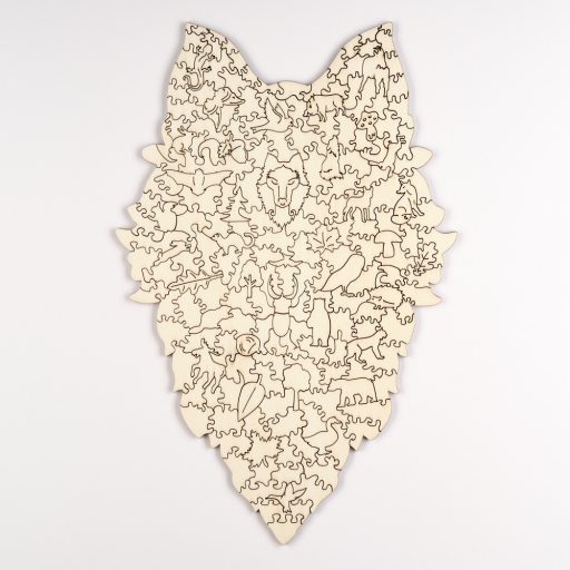 Indián Farkas Fa Puzzle